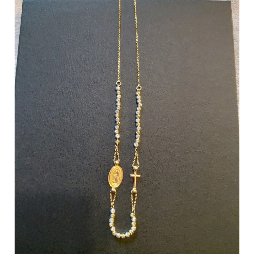 Mia Fiore Sterling Silver Made In Italy Rosmary Cross Unique Necklace 16" NWT